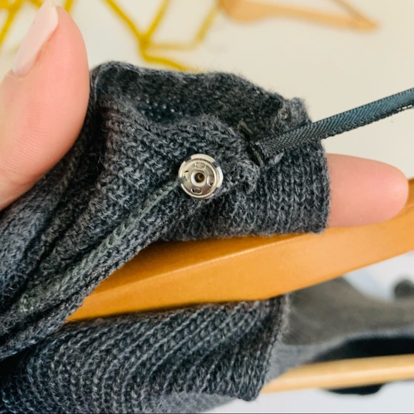 Bar III Twist 2 Way Sweater Gray - Picture 3 of 6